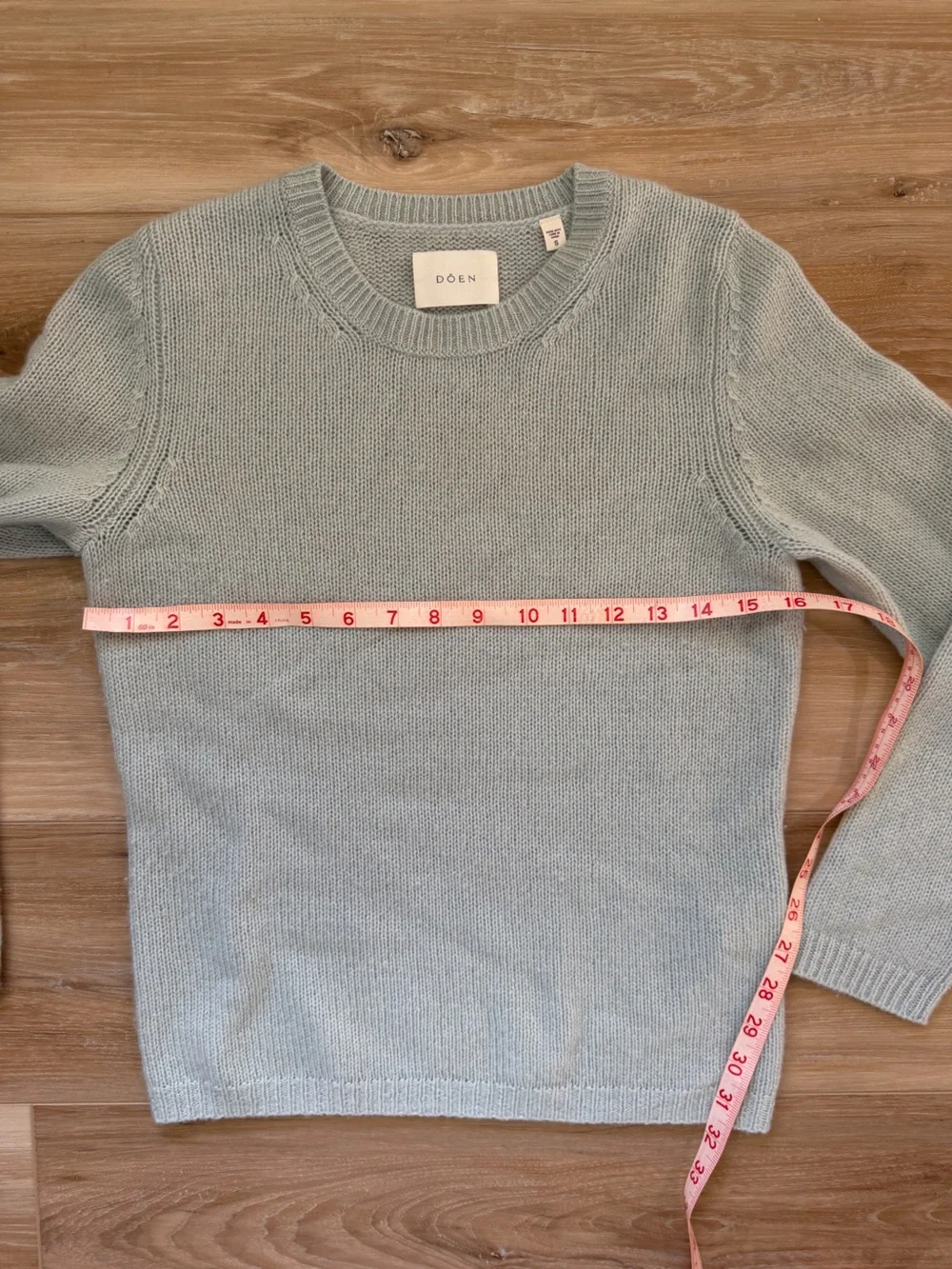 Doen Pale Blue Crewneck Sweater - Picture 2 of 10